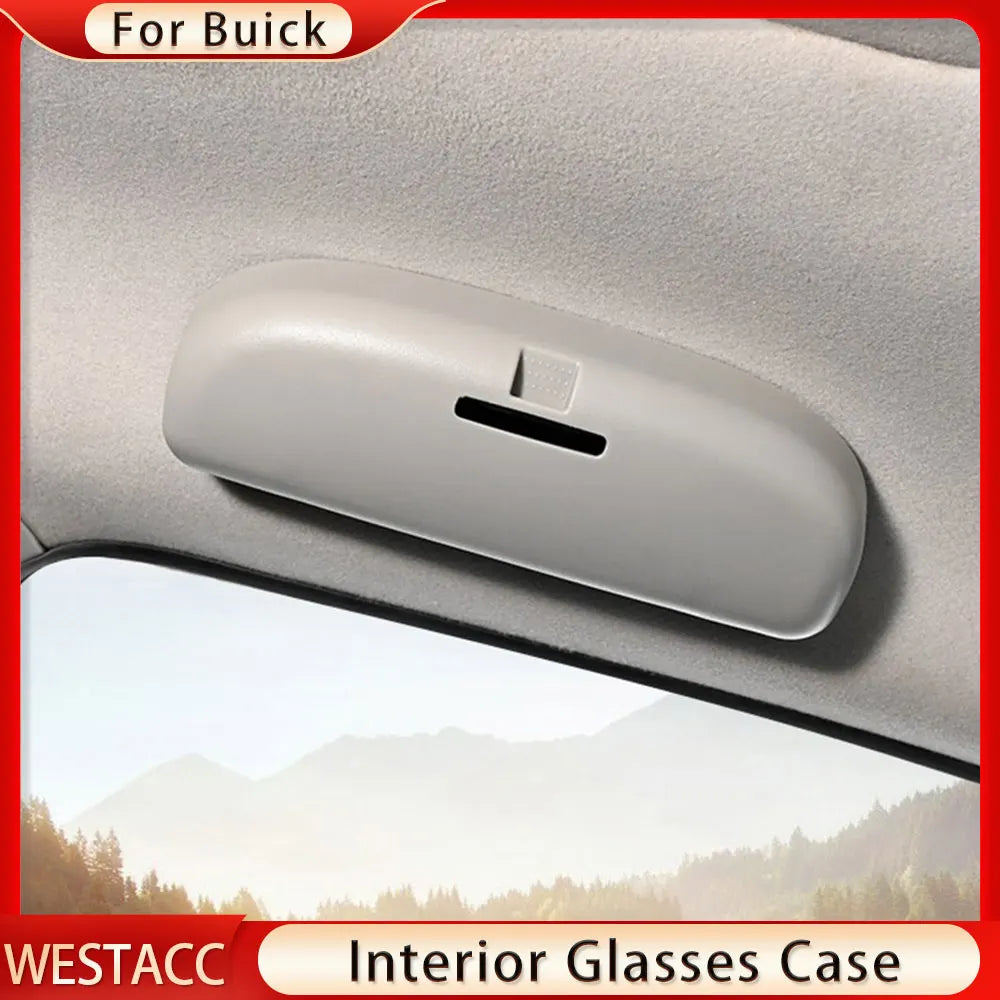 Car Glasses Holder Sunglasses Case Holder for Buick Encore Excelle Envision La Crosse Regal GS GL6 GL8 Glasses Box Accessories