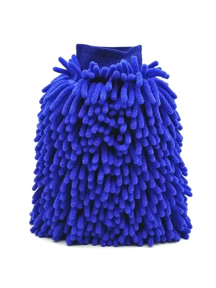Microfiber Car Wash Mitt Double Sided Chenille Auto Gloves Ultra Absorbent Wash Car Sponge Scratch Free Microfiber Car Cleaning