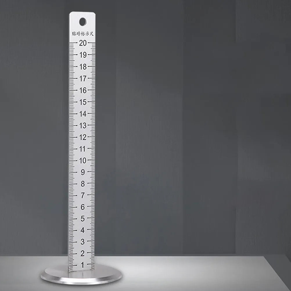 Precision Level Tool Stainless Steel Tiling Level Ruler Floor Tile Contour Measuring Positioning for Professional DIY