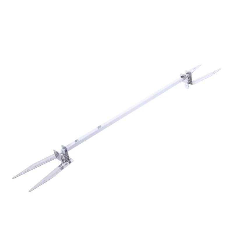 367A 28cm/34cm Rod Stainless Steel Rotary Roast Chicken Skewer Kitchen Barbecue Turkey Barbecue Forks for BBQ Outdoor