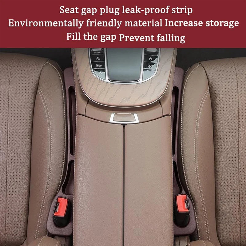 1/2PCS Car Seat Gap Filler Side Seam Plug Strip Leak-proof Filling Strip With Storage Slot Car interior Decoration Accessories