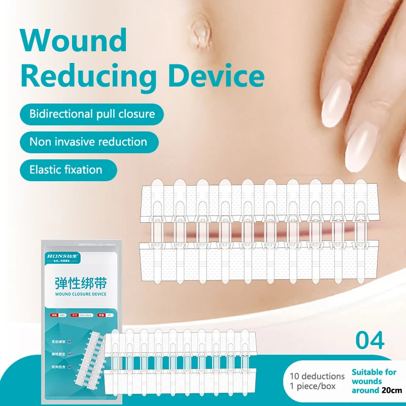 Zip Stitch Wound Bandages Emergency Wound Closures Adhesive Seamless Cuttable Fast Suture Breathable Painless Waterproof Bandaid