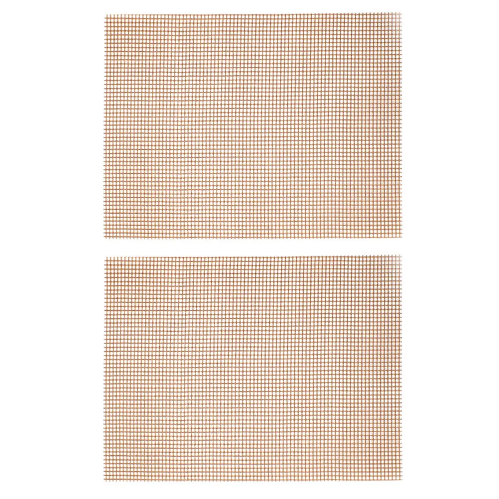 2Pcs Bbq Grill Mesh Mat Non-Stick Outdoor Cooking Mats Lightweight Portable for Barbecue Picnic Grill Mesh Bbq Mat