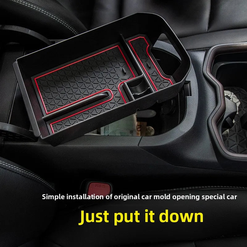For Toyota RAV4 XA50 2019~2025 RAV 4 Hybrid Car Armrest Storage Box Console Dashboard Sundries Tidying Tray Interior Accessories