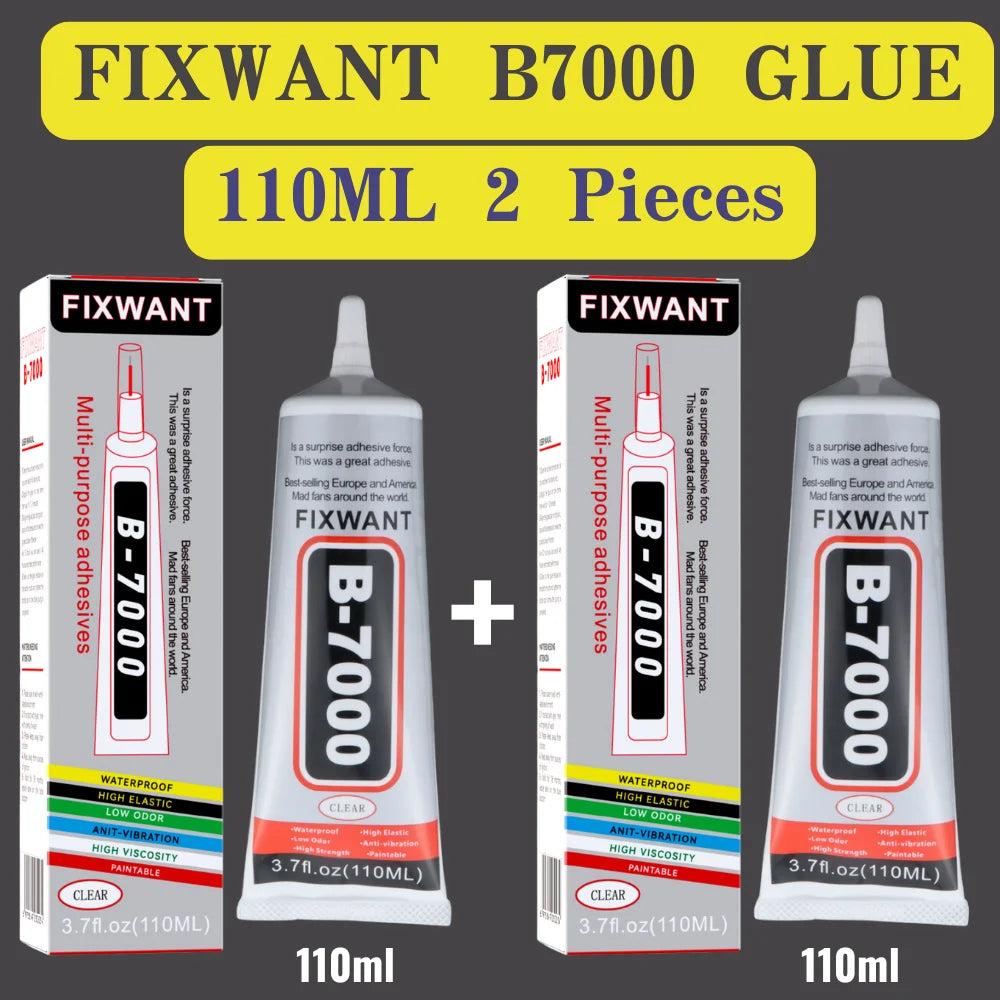 FIXWANT B-7000 Clear Phone Screen Repair Glue B7000 Universal Diamond DIY Adhesive With Precision Applicator 15/25/50/110ML