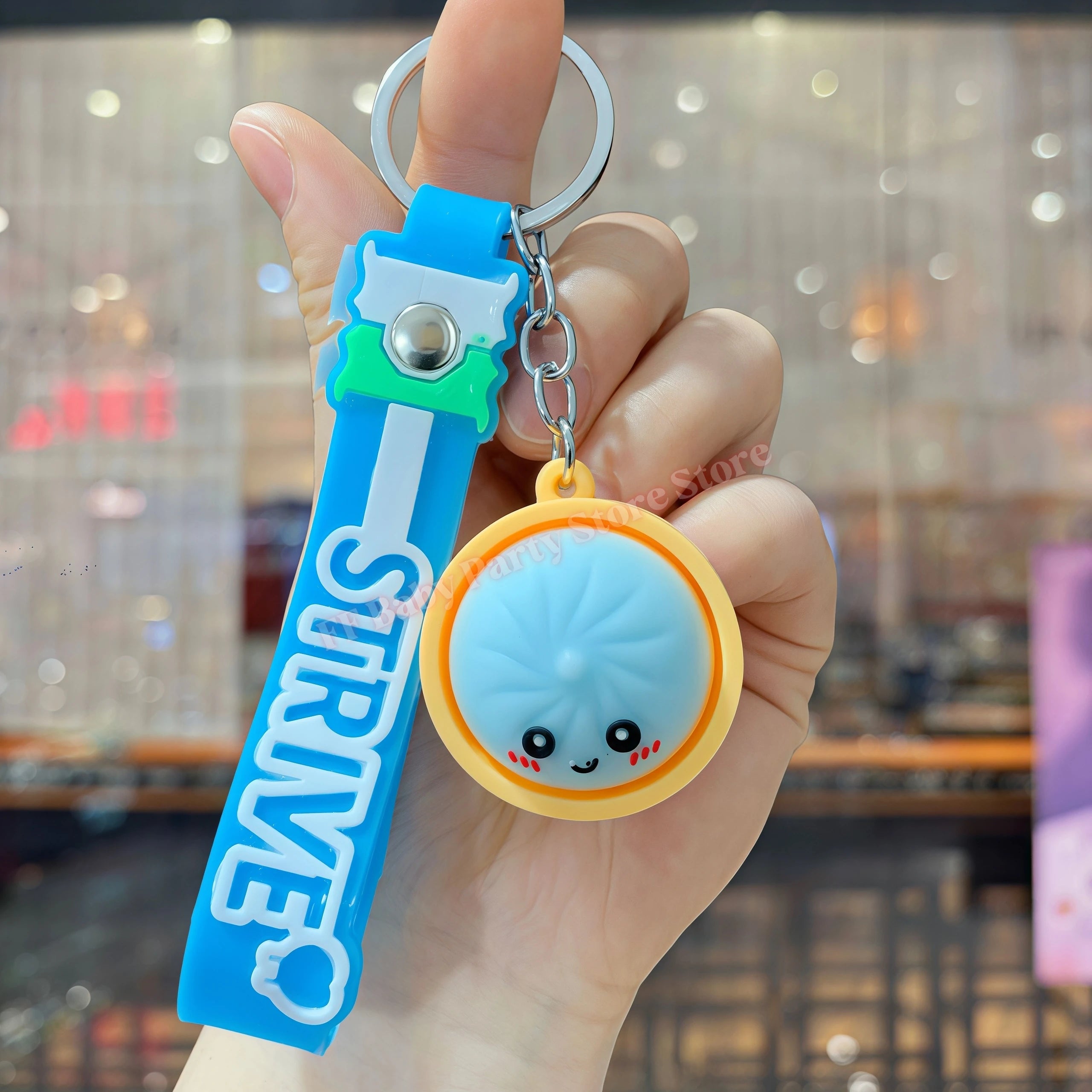 Dumpling Keychains Cute Baozi w/Steamer Random Color for Gift Bags Party Favors Wedding Favors for Guests Birthday Gift Supplies