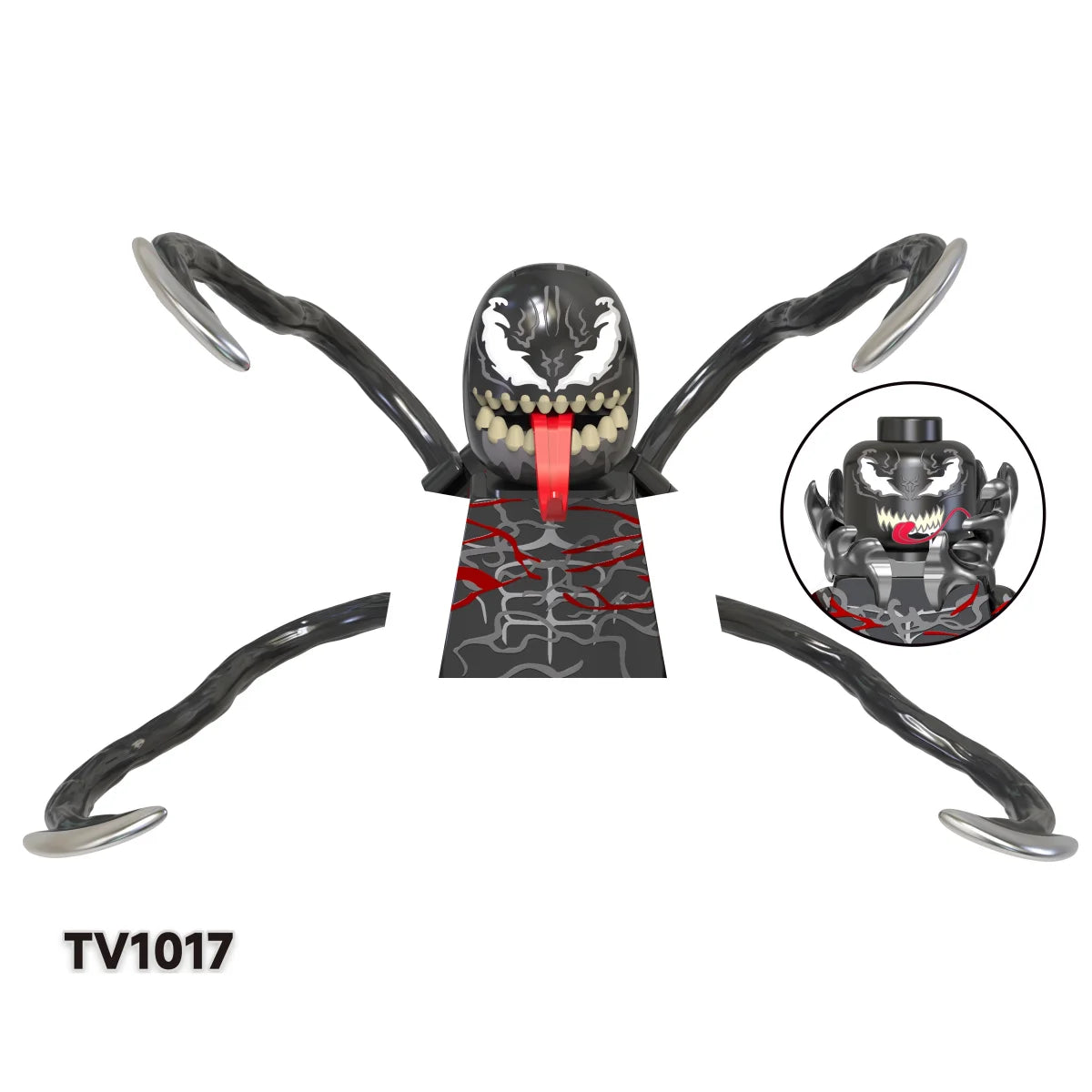 Blind Box Mini Building Blocks TV6203 Figures Big Goblin Spiderman Iron Man Venom Captain Hawk Deadpool Armor Christmas Gift Toy