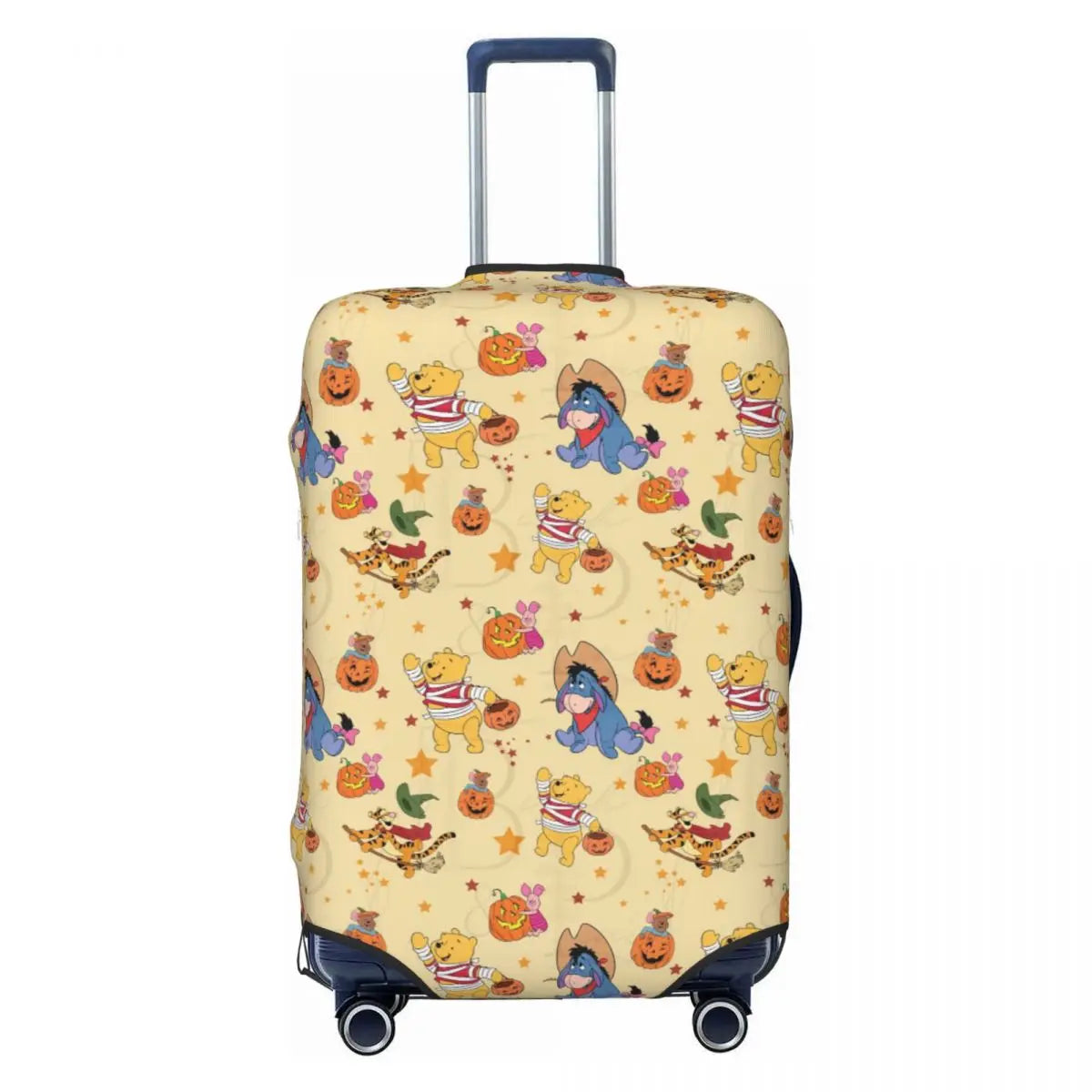 Custom My Friends Cartoon T-Tigger Pooh Luggage Cover Elastic Cartoon Travel Suitcase Protective Covers Suit For 18-32 inch