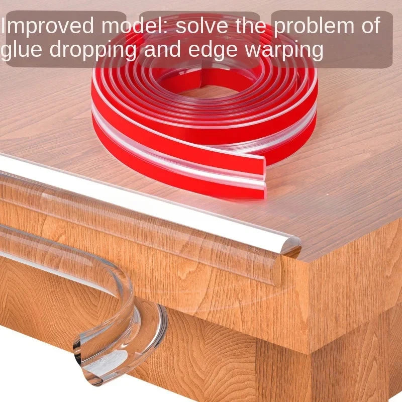 1/2M Table Edge Guard Silicone Baby Protection Strip Tape Self Adhesive Collision Proof Kids Safety Furniture Corner Protectors