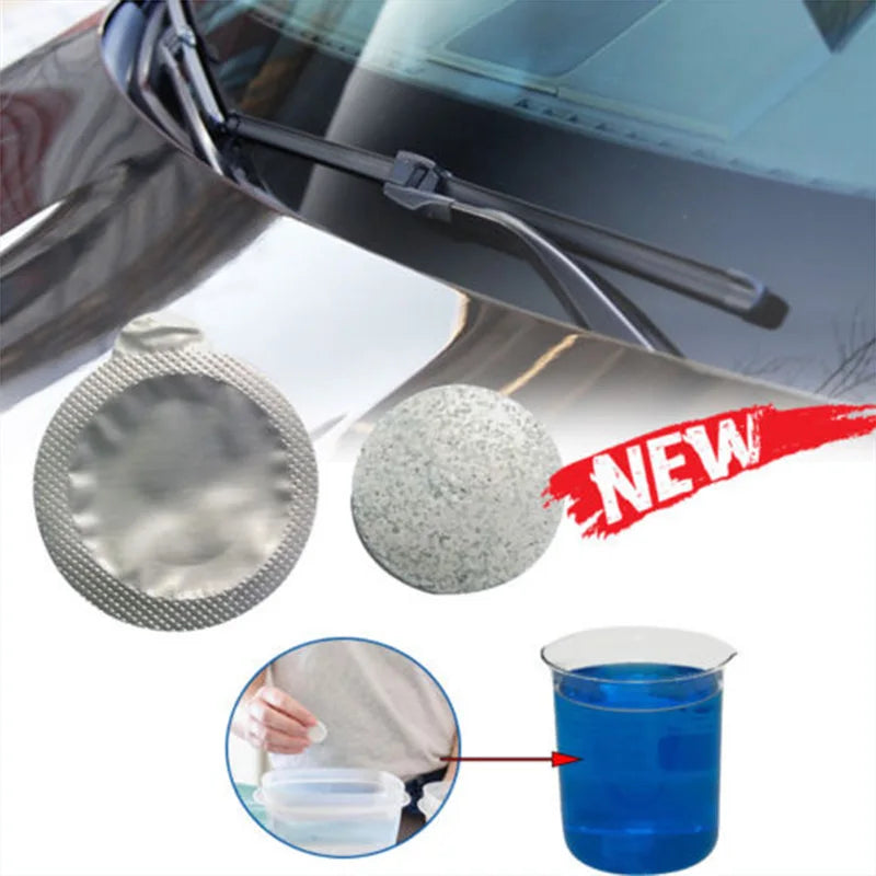 Automotive Glass Water Effervescent Tablets All-purpose Wiper Solid Wiper Ultra-concentrate for Deconfouling Vehicles In Summer