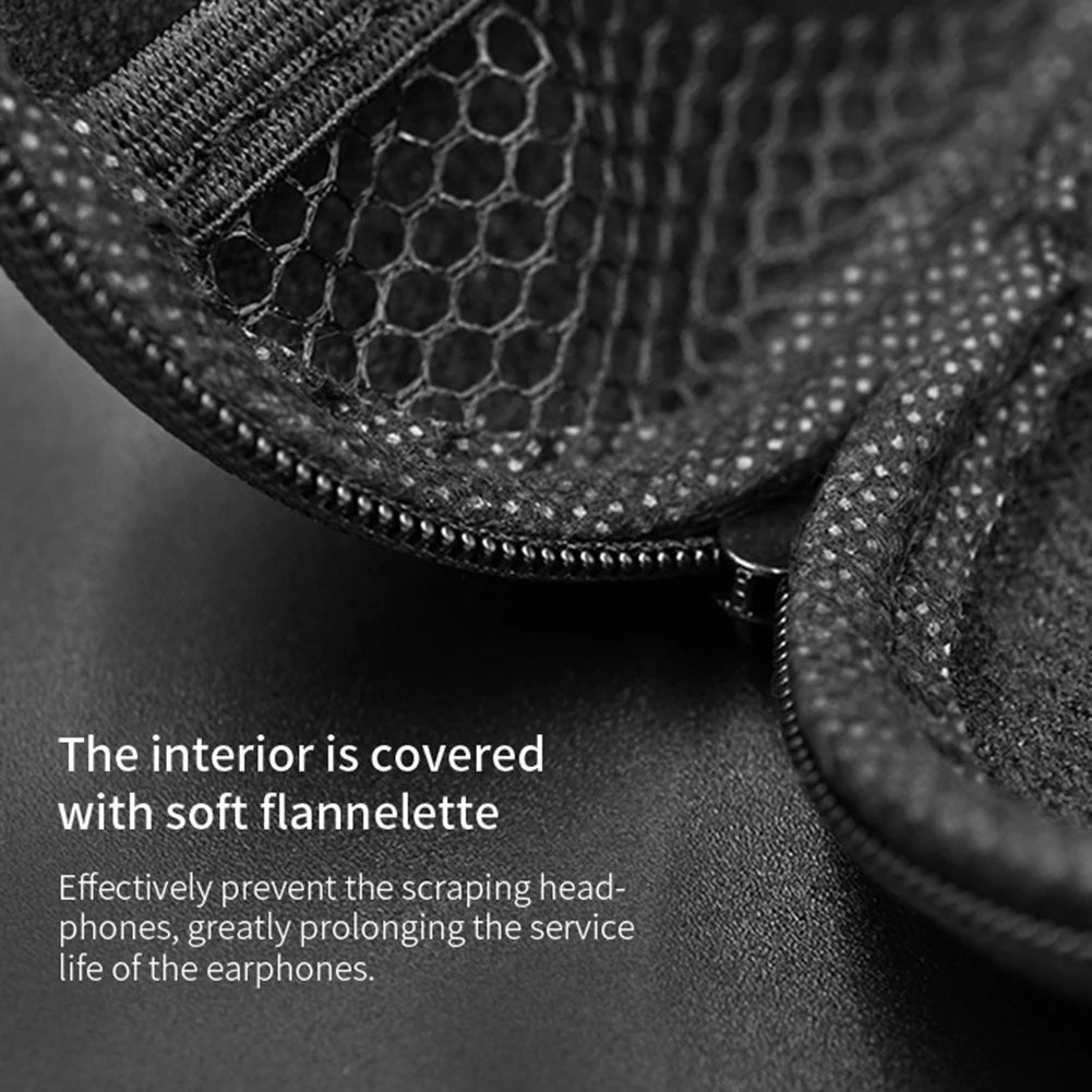 KZ Earphone Accessories Hard Case Bag With Logo Portable Oval Headset PU Storage Box For ZST ZS10 PRO X EDX Pro AS24 DQS ZNA