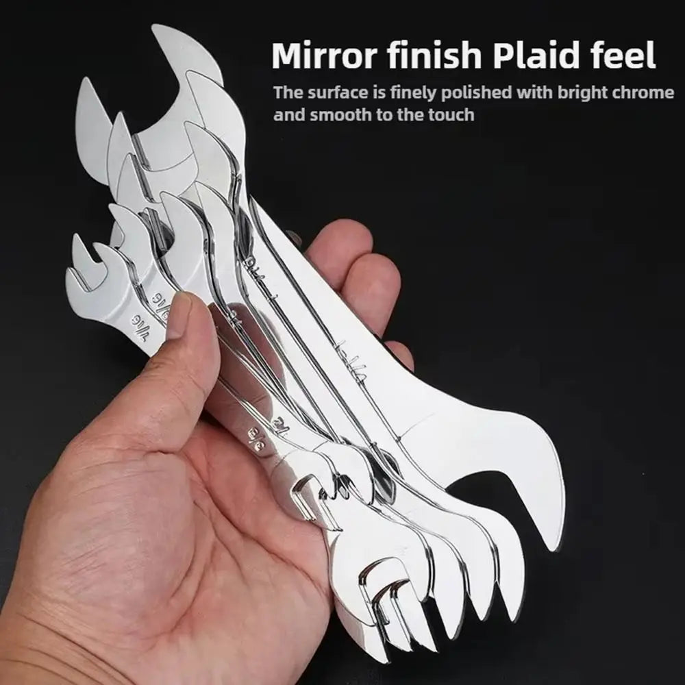 New 1Pcs 3mm Ultra-thin Thin Open End Wrench Hi-Spec Steel Flat Wrench Tool 6-32mm Multi-Function Double-end Fixed Spanner