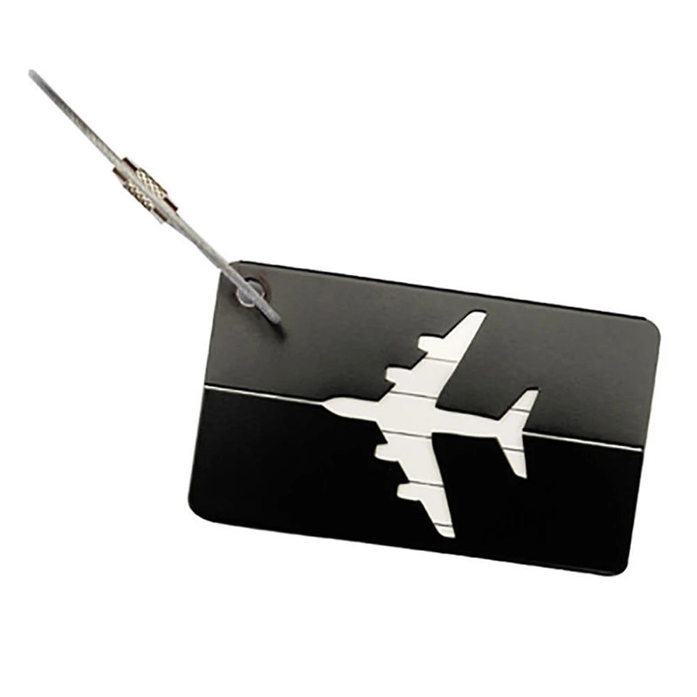 Premium Aluminum Travel Luggage Tag Durable Luggage Identification with Business Card Holder Fashion Tag Travel Accessories