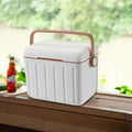 Insulated Cooler Box Carrier Airtight Cold/Heat Preservation Cooler Container Ice Chest Box for Beach Sports Stall Outdoor BBQ