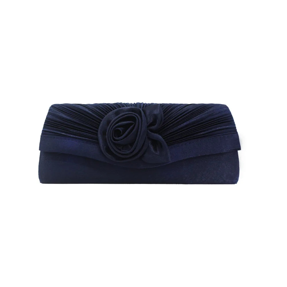 Women's Evening Bag Silk Dinner Bags Banquet Package Flower Clutch Envelope Bag Dress Party Shoulder Bag Chain Handbags Luxury