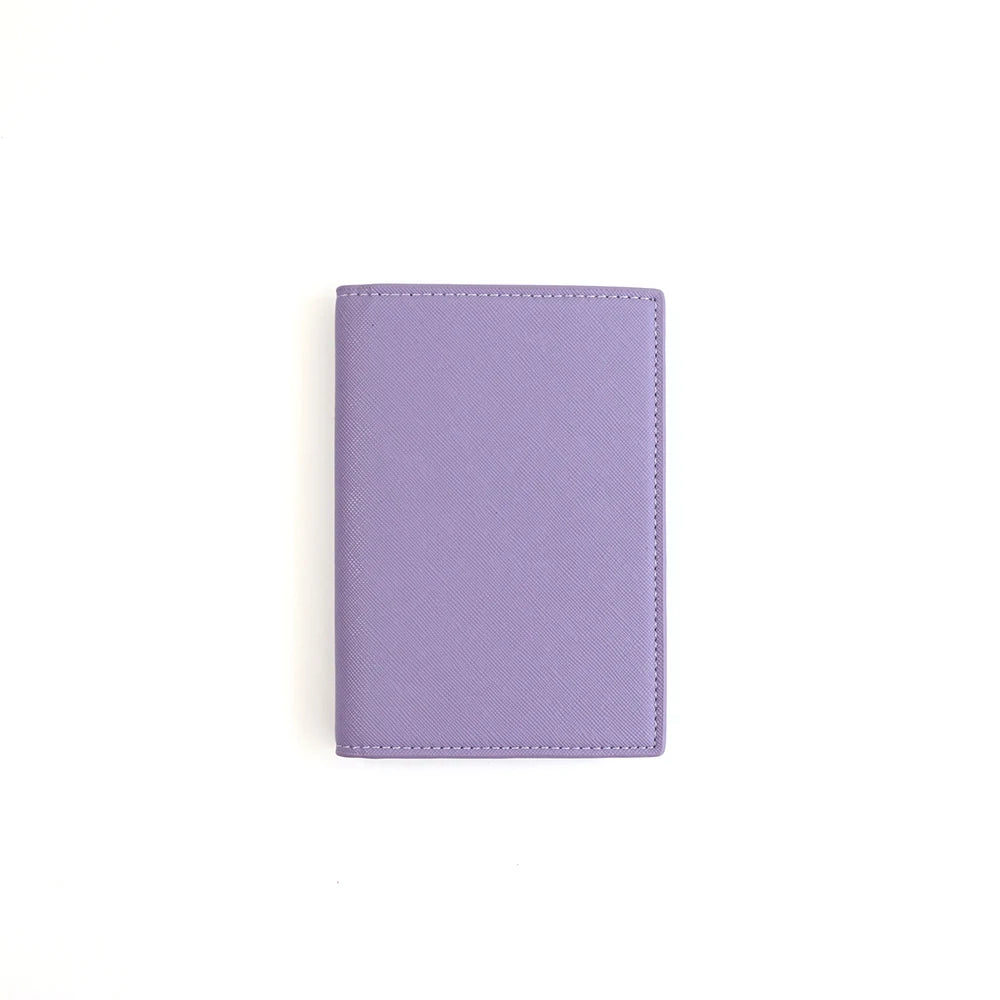 Customized letter PU leather passport holder ID protection case, loose change bank card storage bag, travel passport bag