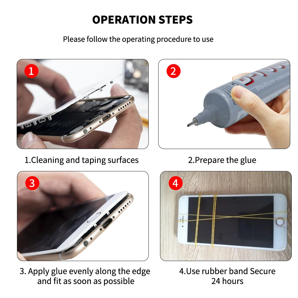 1/5/10/20pcs B7000 3ML Glass Plastic Universal DIY Glue B-7000 Clear Contact Phone Repair Adhesive