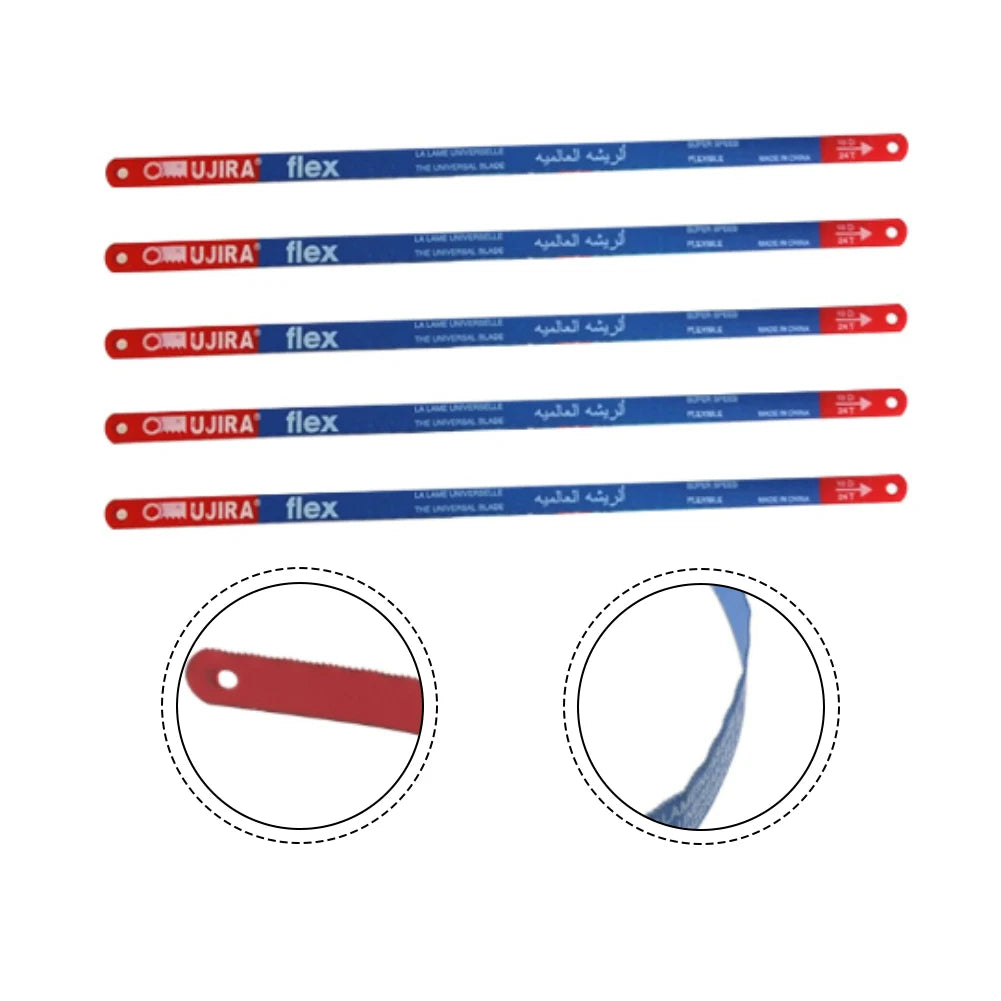 5PCS Hacksaw Blade 300mm Hand Saw Blades 14T/18T/24T Bi-Metal For Meat Wood Cut Woodworking Hand Tool