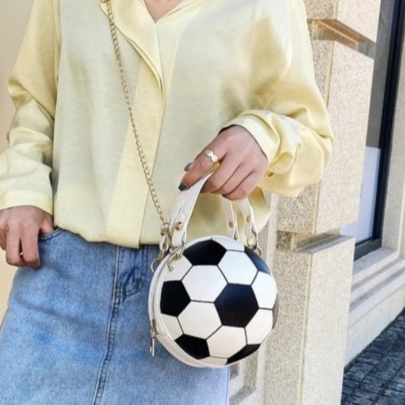 Women's INS Super Hot Personalized Basketball Bag Versatile One Shoulder Crossbody Bag Korean Edition Round Bag Fast Shipment