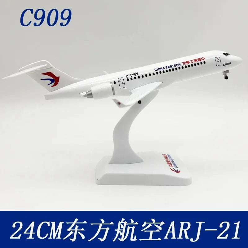 24cm Plane Model C909 Series China Commercial Model Airplanes Alloy Metal Aircraft Adults Fun & Landing Gears Arj21 Comac Plane