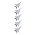 5PCS 1/2000 1/700 1/350 Scale Model Fighter Aircraft F-15C Eagle Fighting Aeroplane with Length 8mm/28mm/56mm for DIY Hobby