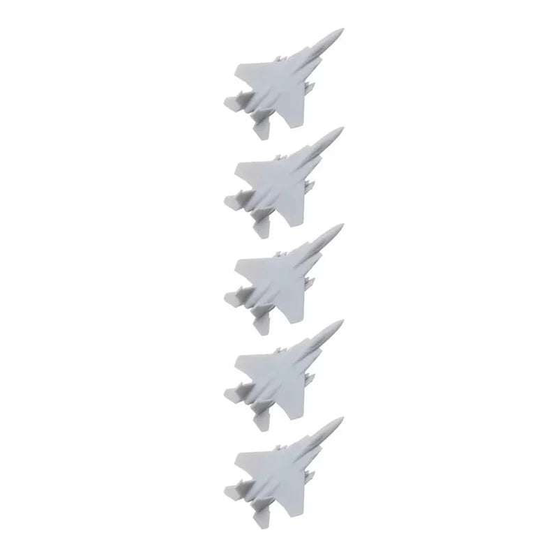 5PCS 1/2000 1/700 1/350 Scale Model Fighter Aircraft F-15C Eagle Fighting Aeroplane with Length 8mm/28mm/56mm for DIY Hobby