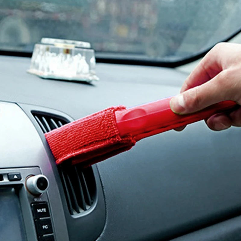 SEAMETAL Microfiber Car Window Cleaning Brush Washable Car Air Vent Duster Blinds Dust Removal Brush for Car Home Cleaner Tools