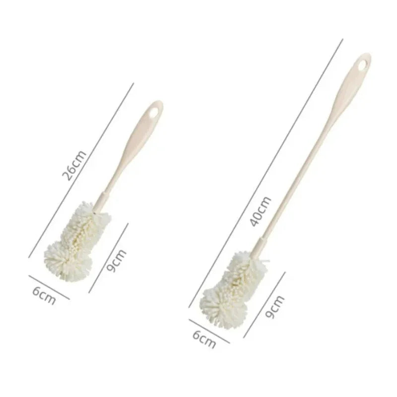 Sponge Brush Cup Scrubber Glass Cleaner Kitchen Cleaning Tool Long Handle Drink Wineglass Bottle Household Cleaning Brush
