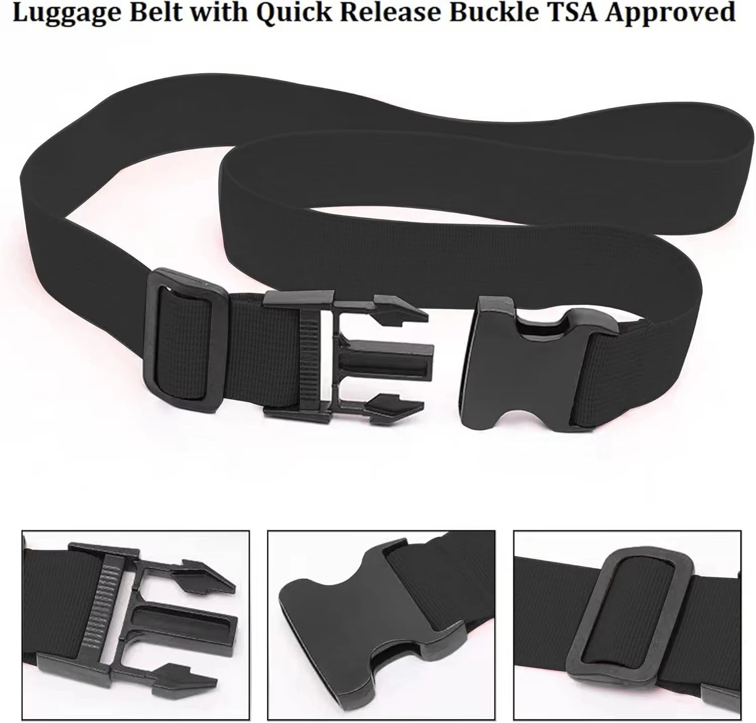 2 Pack Bright Color Adjustable Luggage Straps Suitcase Belts Travel Accessories for Suitcase Bag