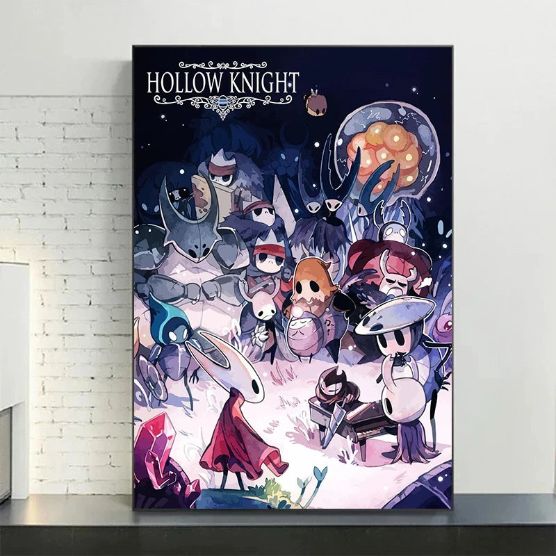 Hot Popular Video Game Hollow Knight Posters and Prints Canvas Printing Modern Wall Art Picture for Living Room Home Decoration