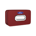 For Ford Mondeo Focus Explorer Escape Kuga Everest Bronco F-150 Ranger Transit Car-Mounted Leather Tissue Paper Storage Box