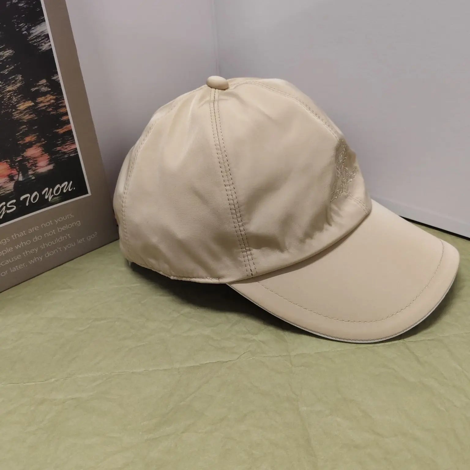 2026 Hat Cap New Men and Women Summer Outdoor Korean Version Baseball Cap Quick Drying Casual Letter Sun Protection Embroidery