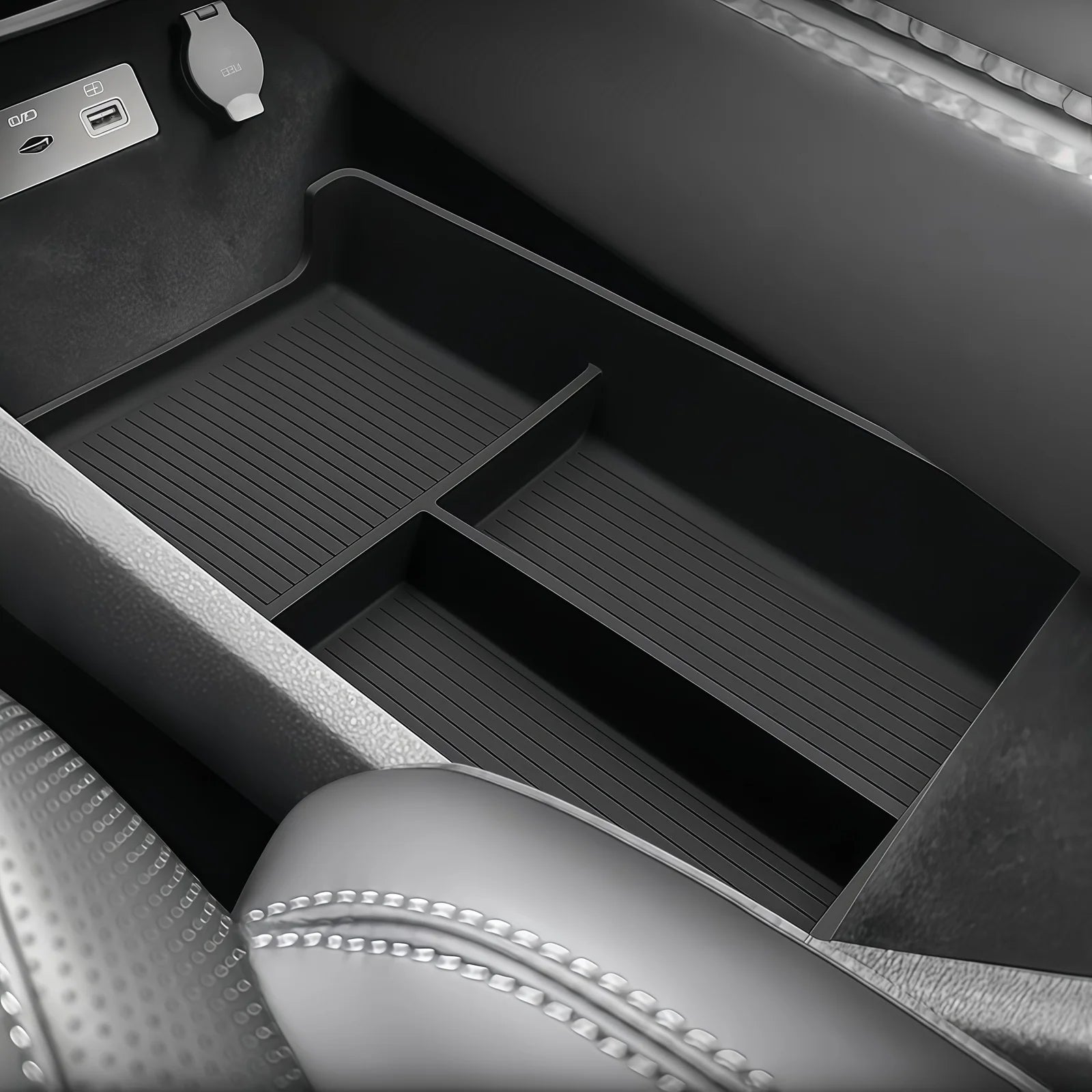 For BYD Sealion 7 2024 2025 Armrest Storage Box Cup Holder Central Control Storage Sundries Box Car Interior Accessories