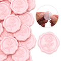 Wax Seal Sticker-3D Vintage Rose Floral Wedding Invitation Envelope Seal Stickers,20Pcs Self- Adhesive Pearl Pink Flower Sticker