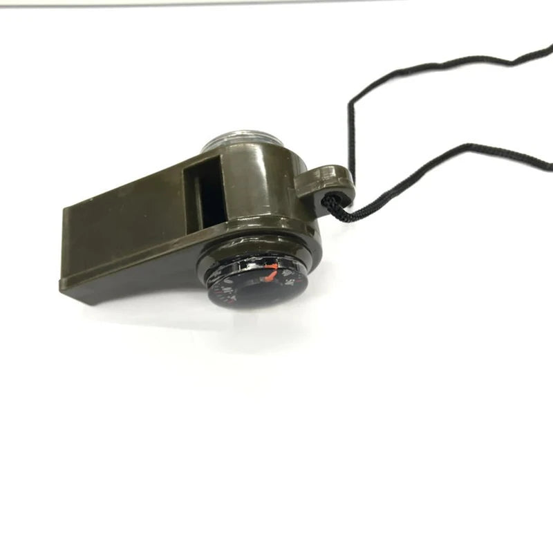 ABS Emergency Outdoor Whistle Plastic Multifunctional 3-in-1 Whistle Survival Whistle Compass Thermometer Whistle Referee