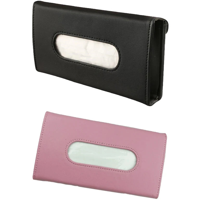 1Pc Car Tissue Box Towel Sets Car Sun Visor Tissue Box Holder Auto Interior Storage Decoration For BMW Car Decor Accessories