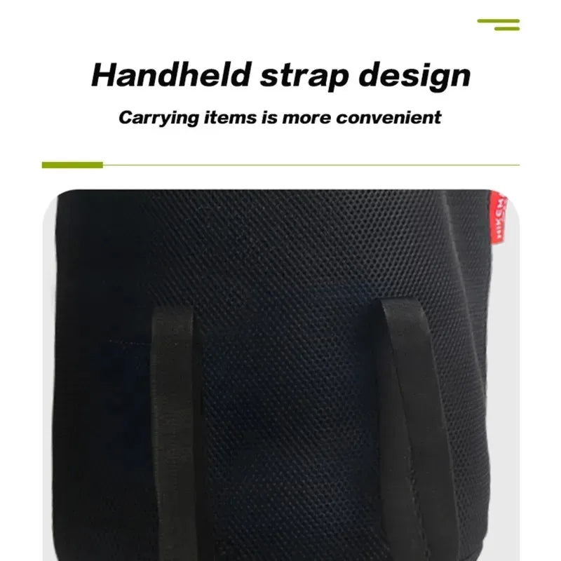 Portable Set Pot Storage Bag Ultra Light Mesh Fabric Tableware Bag Breathable Drawstring Buckle Bundle Mouth Handbag Outdoor
