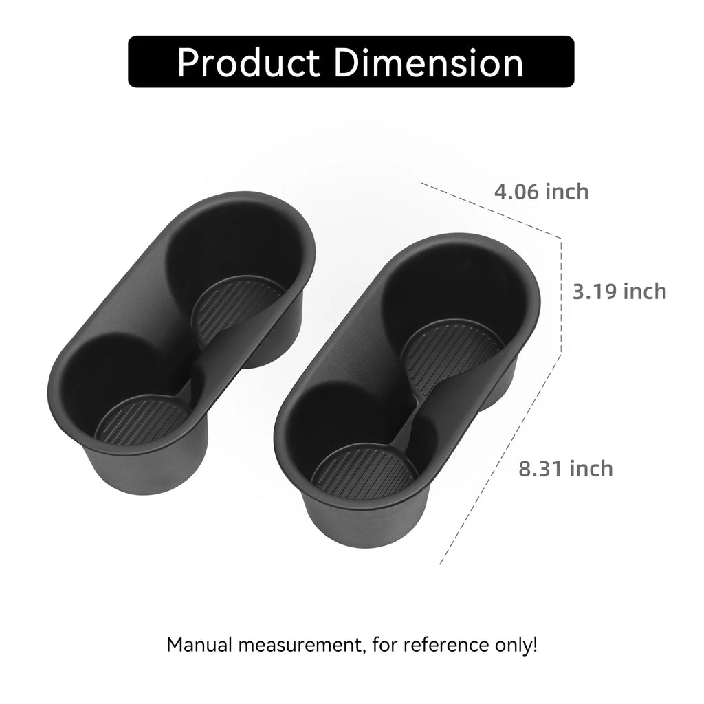 LUCKEASY for Hyundai Palisade 2026 Car Water Cup Holder The Third Row Door Side Drinks Cup Holder Storage Box Accessories 2pcs