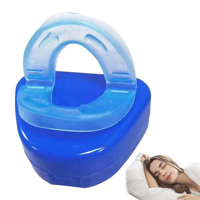 Anti Snoring Mouthpiece Dental Braces Double Layered Prevent Teeth Grinding Tongue Biting Sleeping Anti-snoring Tool For Unisex