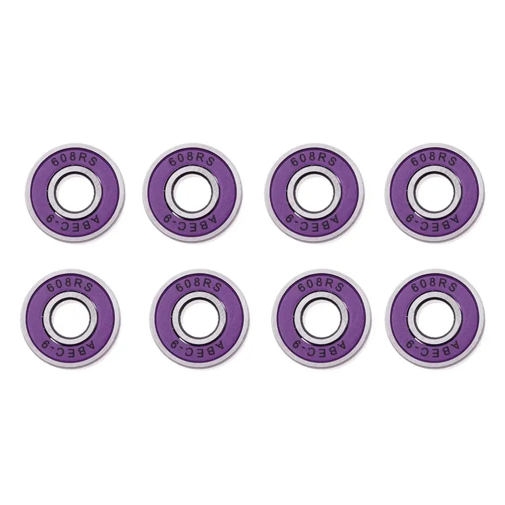 8Pcs/Set Abec 9 High-speed Bearing 608RS Double Side Dustproof 8mm Bearing for Skateboarding Inline Skates Scooter Accessories