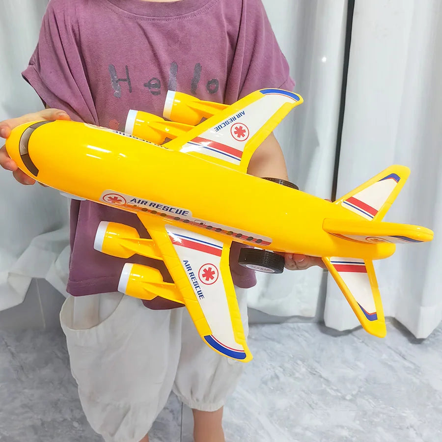 Children's large passenger plane toy, inertial airplane model, suitable as birthday gifts for boys and girls