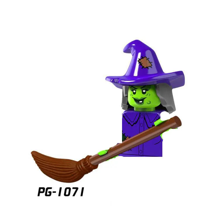 WM839 Horror Movie Zombie Building Blocks Bricks Dolls Mini Action Toy Figures Assemble Blocks Kids Gifts