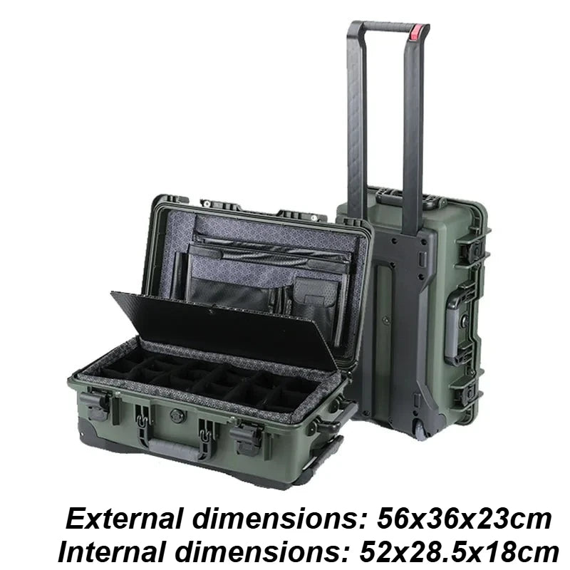 Pull Rod Photography Camera Protective Case Waterproof Equipment Safety Storage Box Portable Hardware Tool Organizer Boxes