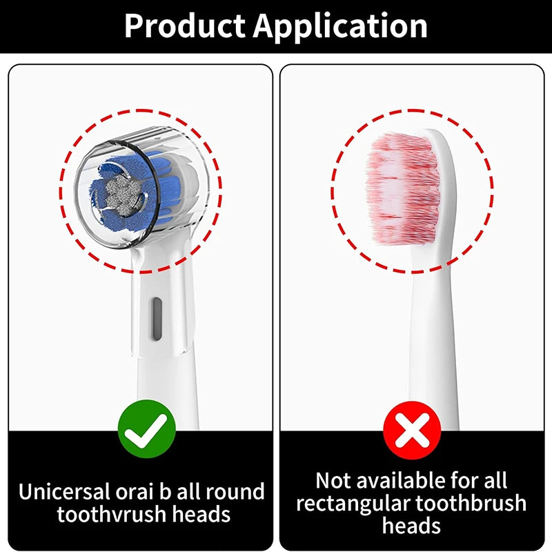 6Pcs Electric Toothbrush Head Cover Toothbrush Dustproof Covers Cap Compatible with Braun Oral B Replacement Heads and iO Series
