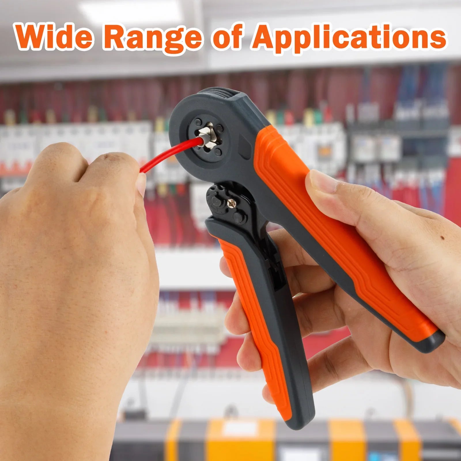 Ferrule Crimping Tool Kit , Ratchet Pliers  with Wire End Ferrule Terminals, Quadrilateral Wire Crimp Pliers with Crimp