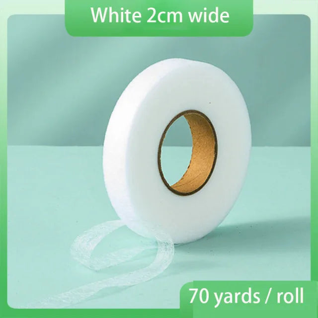 60Meters/Roll Double-sided Non-woven Interlining Adhesive Fabric Cloth Iron On Hem Tape Interlining Web DIY Sewing Crafts