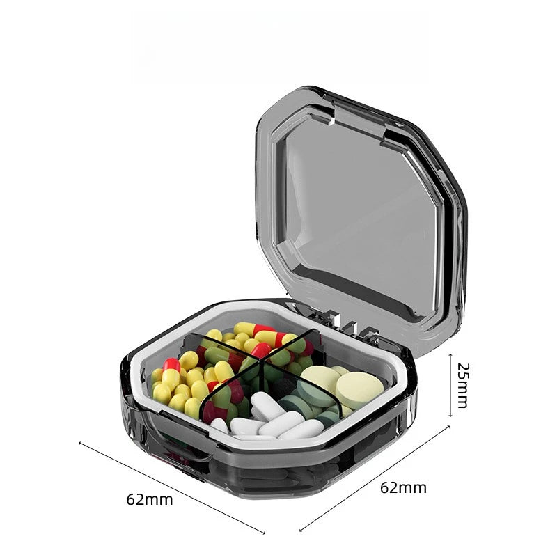 Travel Portable Mini Medicine Pills Boxes Drug Bins Pills Dispenser Pill Storage Box Tablet Pillbox Case Container Organization