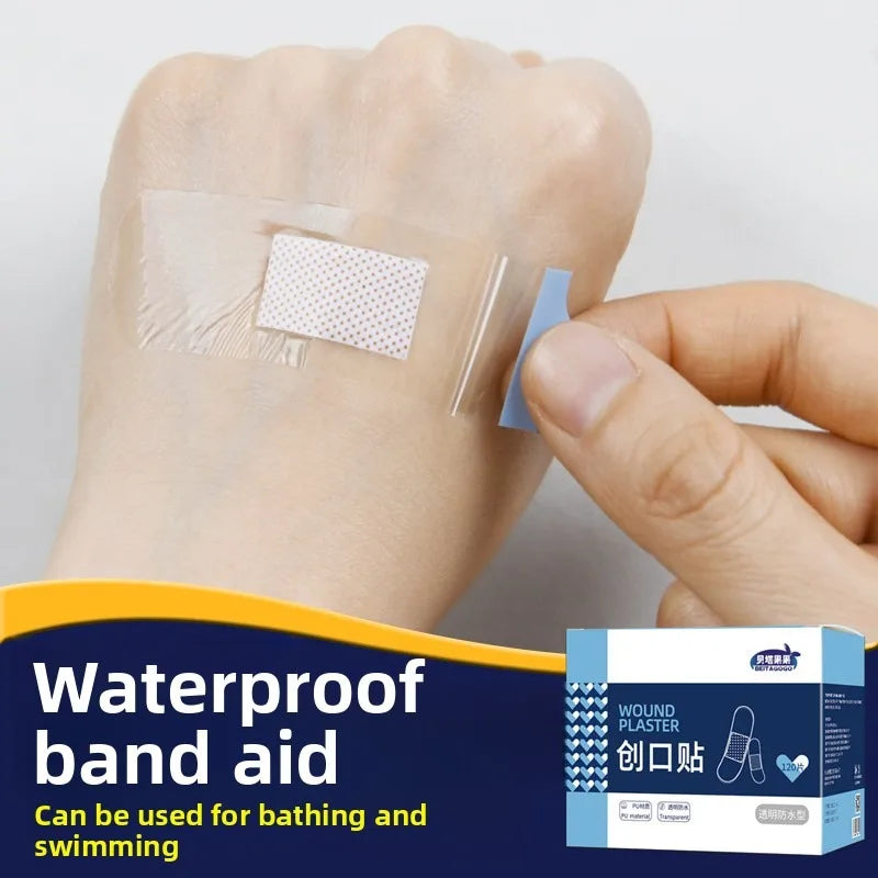 Waterproof Transparent Band-Aid Invisible Breathable Anti-Slip Scar Concealing for Wound Care Shower Swim