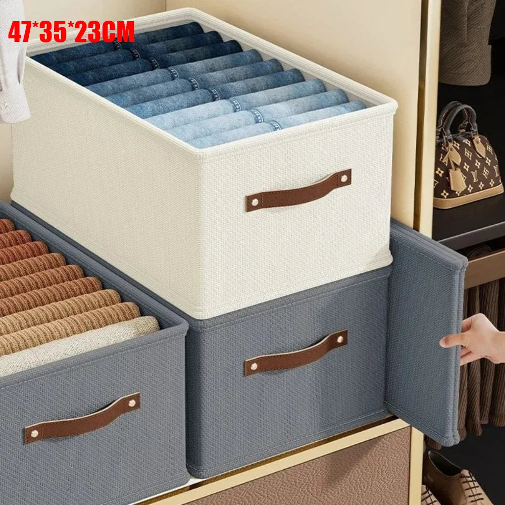 1PC Oxford Clothing and Toy Storage Box Basket Clothes Storage Uncovered Bottom Sweater Sock Bedroom Odorless Storage Cabinet