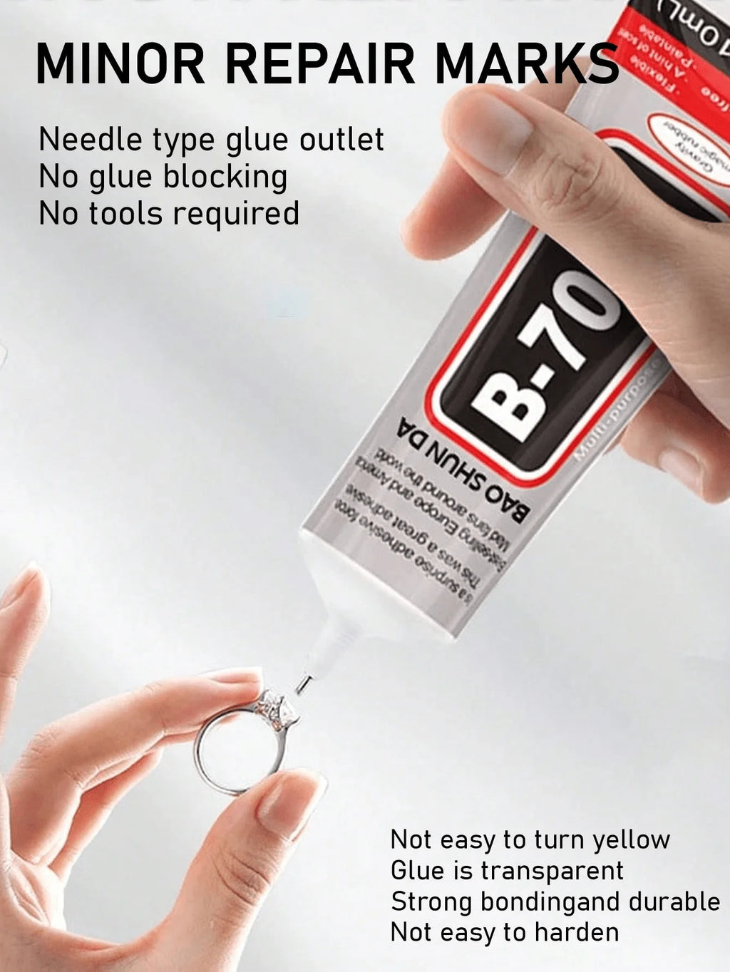 B-7000 Jewelry Glue,Strong Adhesive Bead Glue with Precision Tip,Quick Dry Adhesive for Jewelry Making Clothe Fabric DIY Crafts.